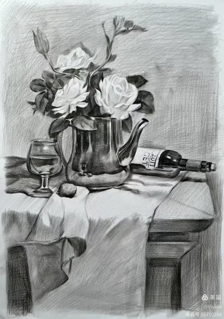 艺设2301班素描色彩优秀作品集